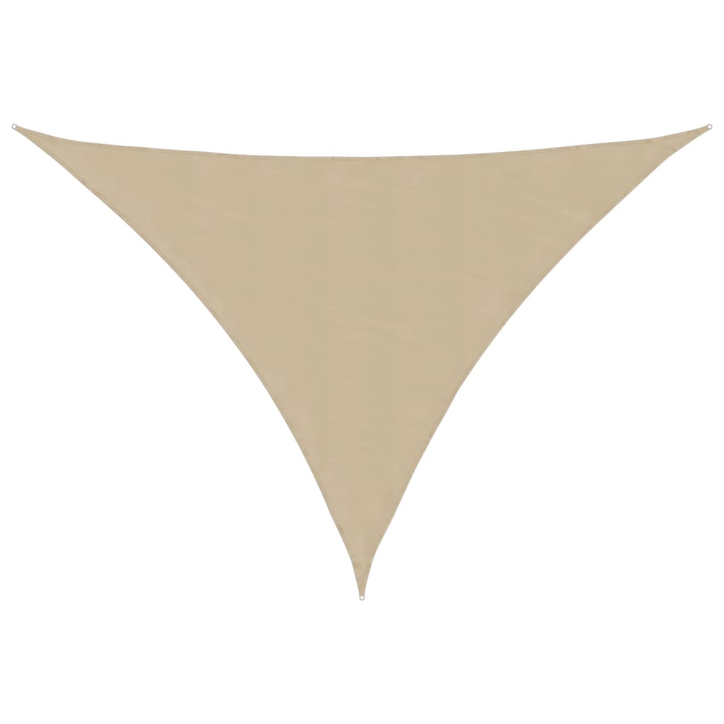vidaXL Toldo de Vela Oxford Triangular 3x4x5 m Beige - Image 4 of 27