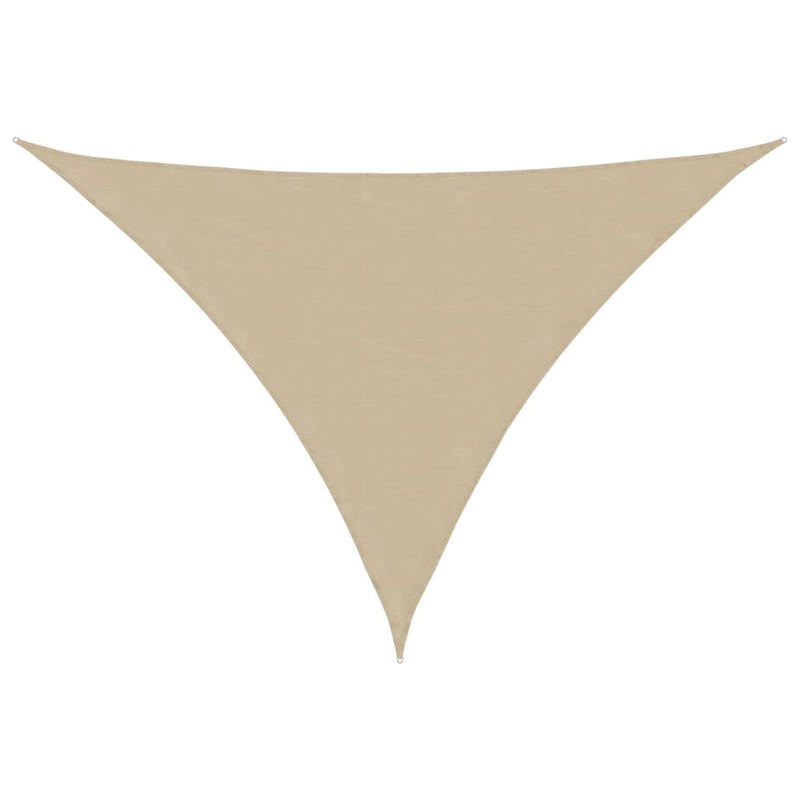 Toldo vela triangular vidaXL de tejido Oxford 4x4x4 m Beige - Image 12 of 61