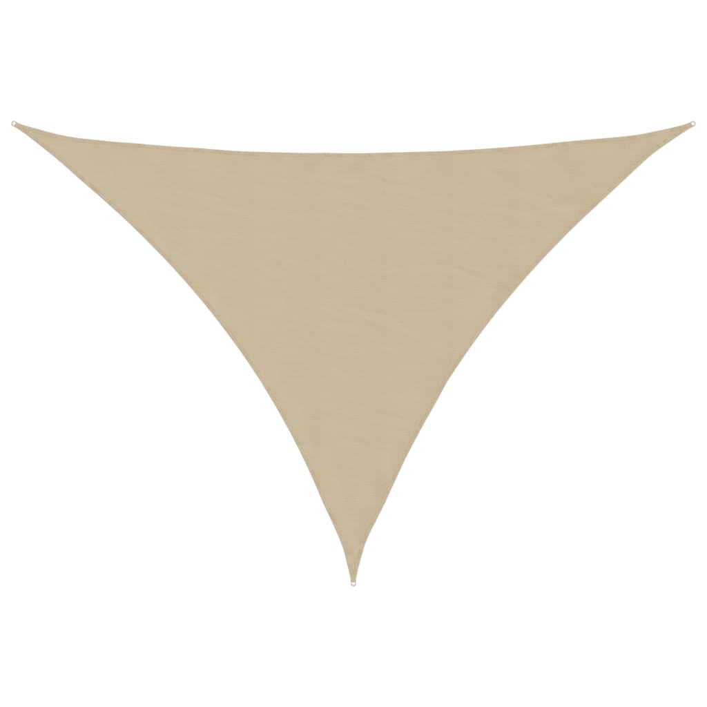 vidaXL Parasole a Vela Oxford Triangolare 5x5x6 m Beige - Image 5 of 27