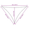 vidaXL Parasol de Vela Triangular 5x6x6 m Tejido Oxford Beige - Image 34 of 36