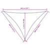 Parasole a Vela Triangolare in Tessuto Oxford 4×5×6,4 m Beige - Image 25 of 40