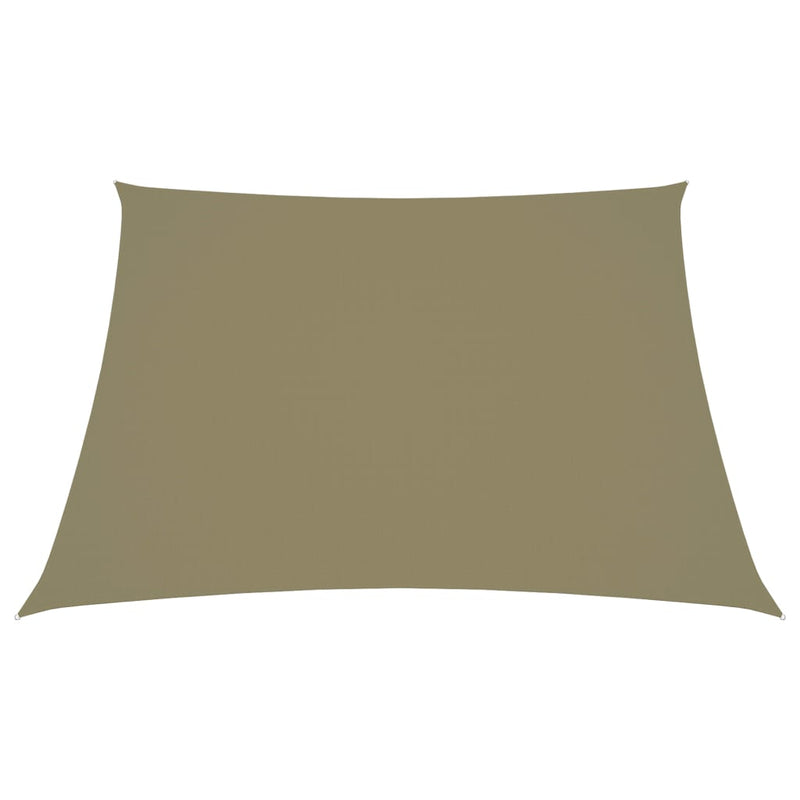 vidaXL Toldo vela trapezoidal de tela Oxford 2/4x3 m Beige - Image 1 of 4