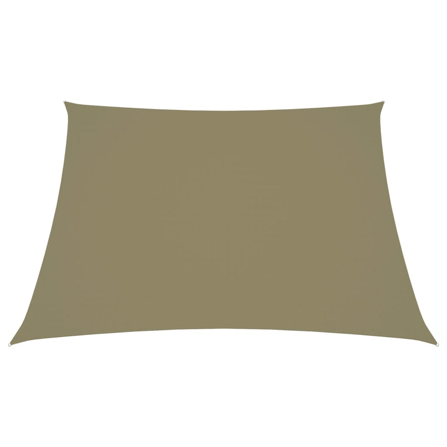 Parasole a Vela in Tela Oxford a Trapezio 2/4x3 m Beige - immagine 1 | SolPatio
