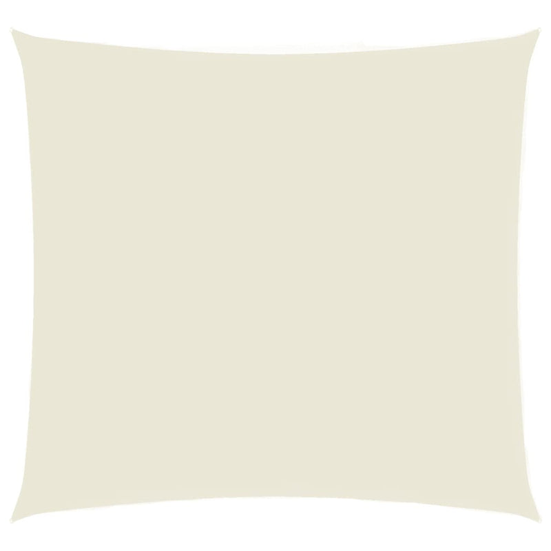 vidaXL Vela Parasole in Tela Oxford Quadrata 5x5 m Crema - Image 2 of 9