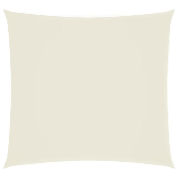 Parasole a Vela in Tessuto Oxford 7 x 7 m Crema - immagine 2 | SolPatio