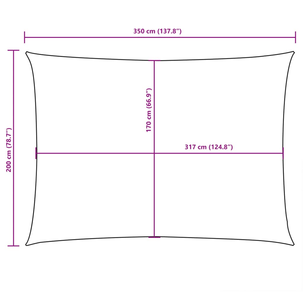 vidaXL Parasole a Vela Oxford Rettangolare 2,5x4,5 m Crema - Image 101 of 101