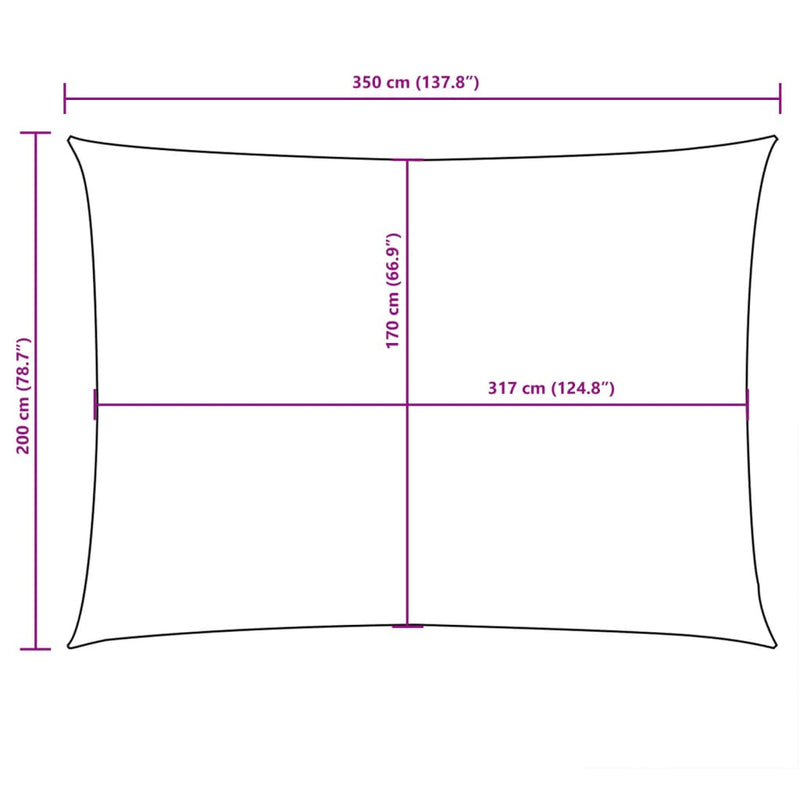 vidaXL Rectangular Oxford Fabric Sail Shade, 2 x 3 m, Cream - Image 117 of 126