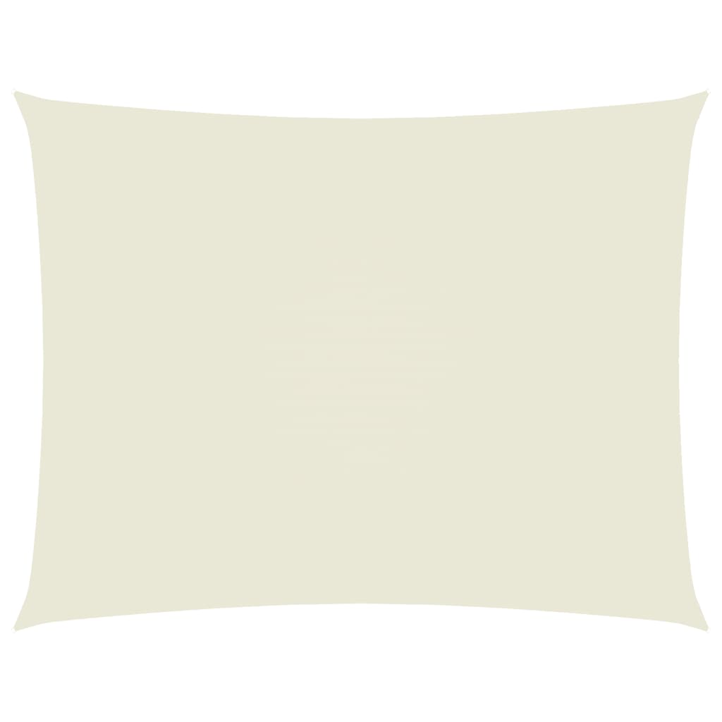 Parasole a Vela Rettangolare in Tessuto Oxford Rivestito in PU 2,5×4 m Crema - Image 2 of 21