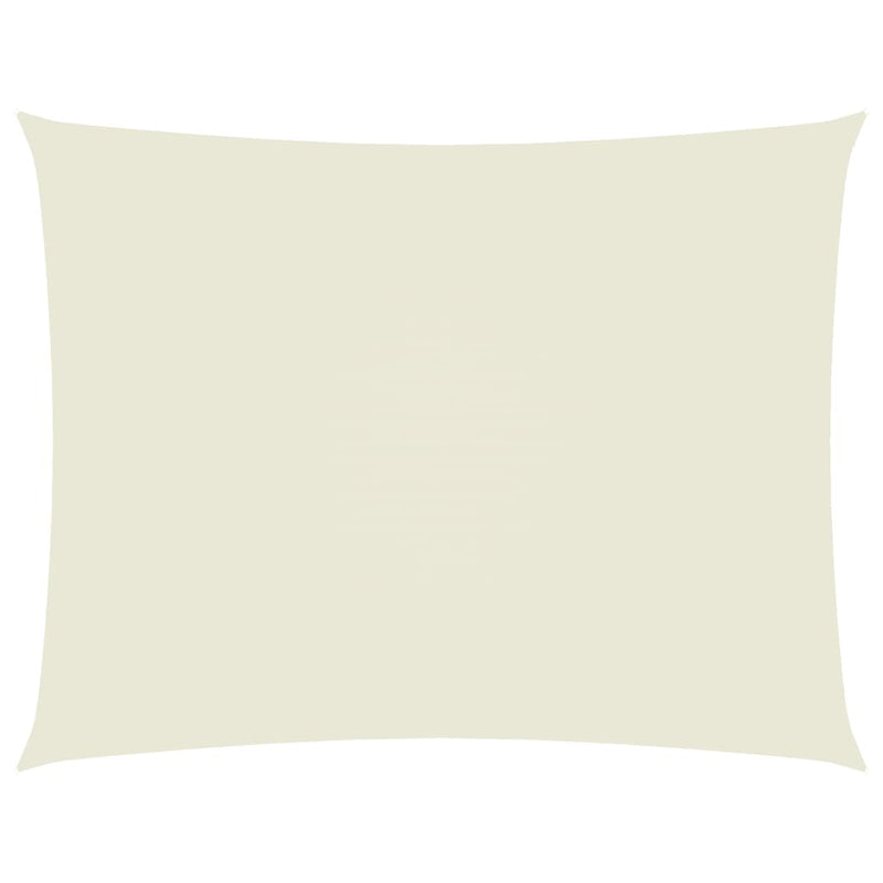 Parasole a Vela Rettangolare in Tessuto Oxford Rivestito in PU 2,5×4 m Crema - Image 2 of 21