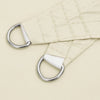 Parasole a Vela Rettangolare in Tessuto Oxford Rivestito in PU 2,5×4 m Crema - Image 7 of 21