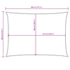 Parasole a Vela in Tessuto Oxford Rettangolare 3×4,5 m Crema - Image 25 of 36