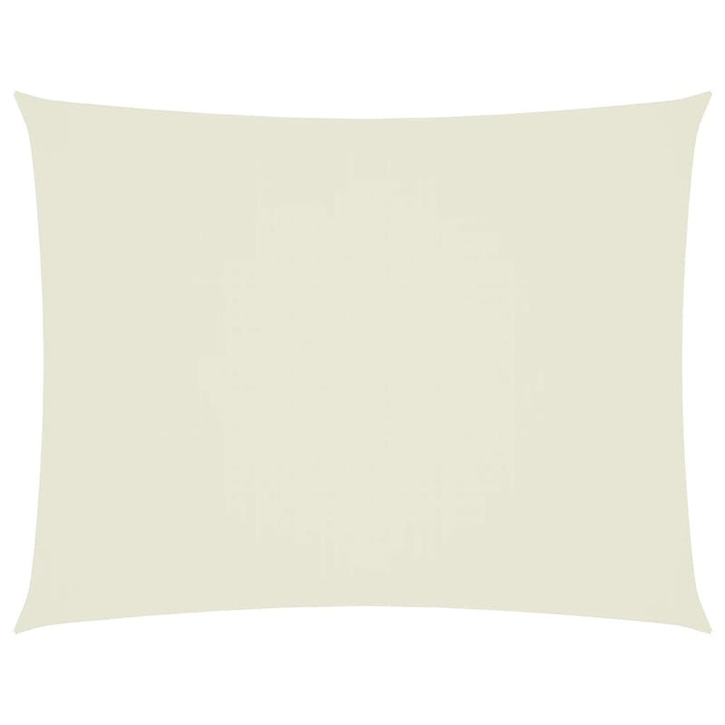 vidaXL Parasole a Vela Oxford Rettangolare 5x6 m Crema - Image 2 of 9