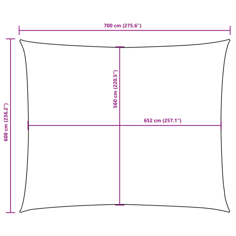 vidaXL Rectangular Oxford Fabric Sail Shade, 2 x 3 m, Cream - Image 115 of 126