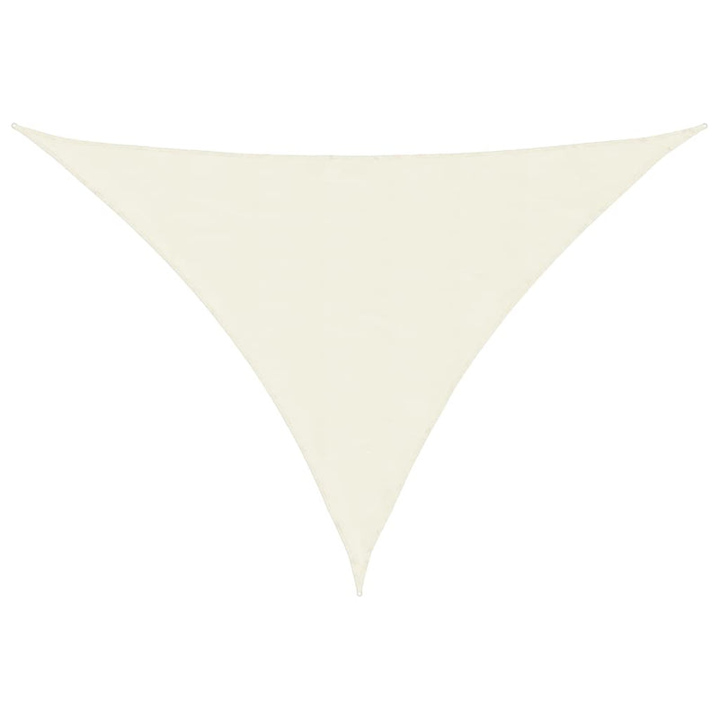 Tenda a Vela Parasole Triangolare in Tessuto Oxford 3x3x4,24 m Crema - immagine 4 | SolPatio - Image 4 of 18