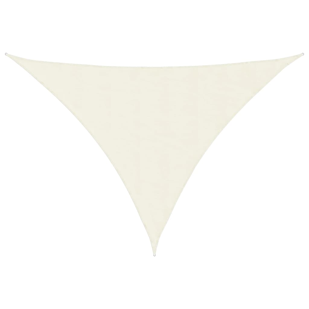 Toldo Vela Triangular vidaXL de Tela Oxford 3x3x3 m Crema - Image 7 of 36
