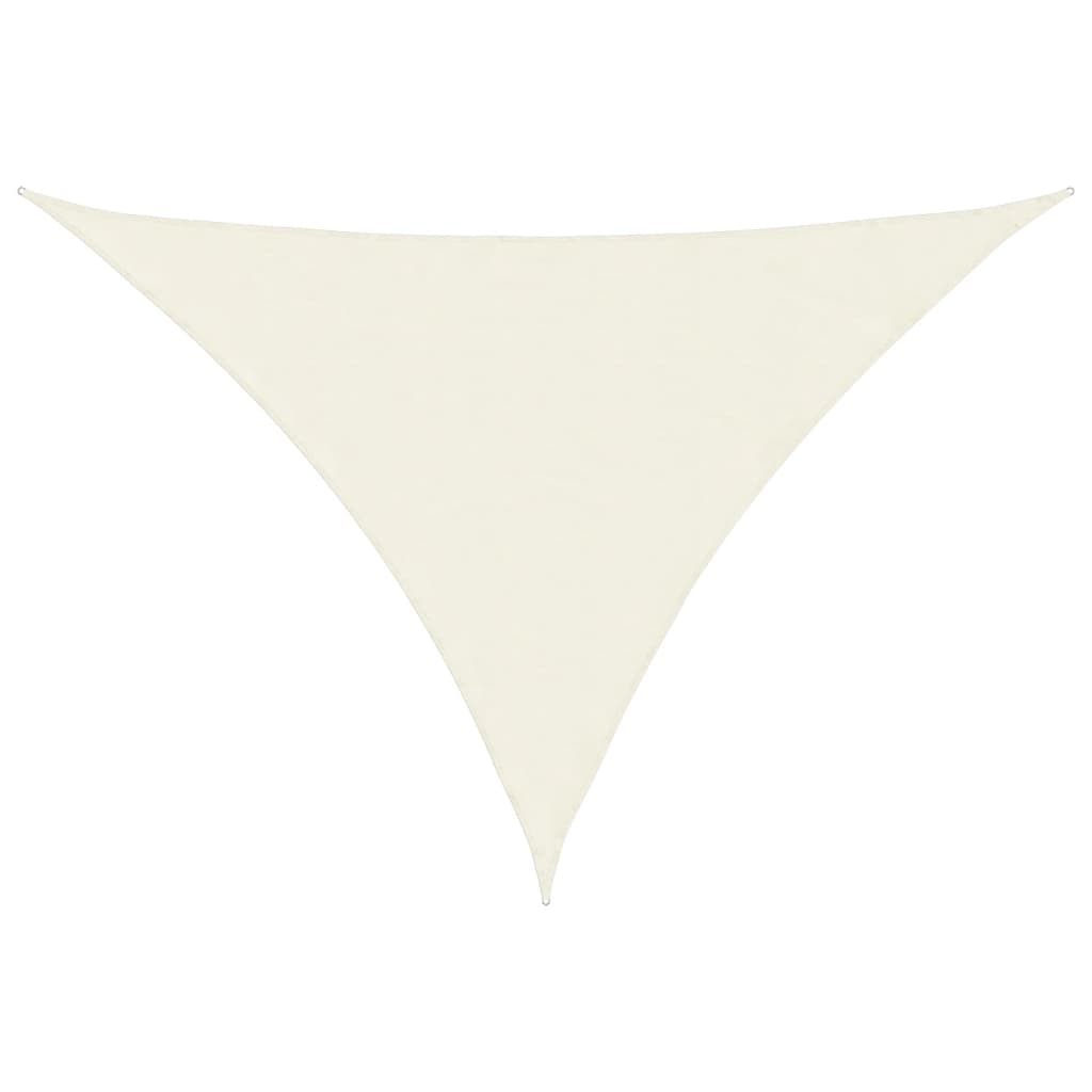 Toldo Vela Triangular vidaXL de Tela Oxford 3x3x3 m Crema - Image 5 of 36