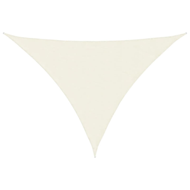 Toldo Vela Triangular vidaXL de Tela Oxford 3x3x3 m Crema - Image 5 of 36