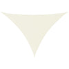 vidaXL Triangular Oxford Fabric Sail Shade 3.5x3.5x4.9 m Cream - Image 3 of 18