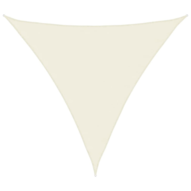 Parasole a Vela Triangolare in Tessuto Oxford 4×4×4 m Crema - Image 4 of 37