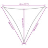 Parasole a Vela Triangolare in Tessuto Oxford 4×4×4 m Crema - Image 9 of 9