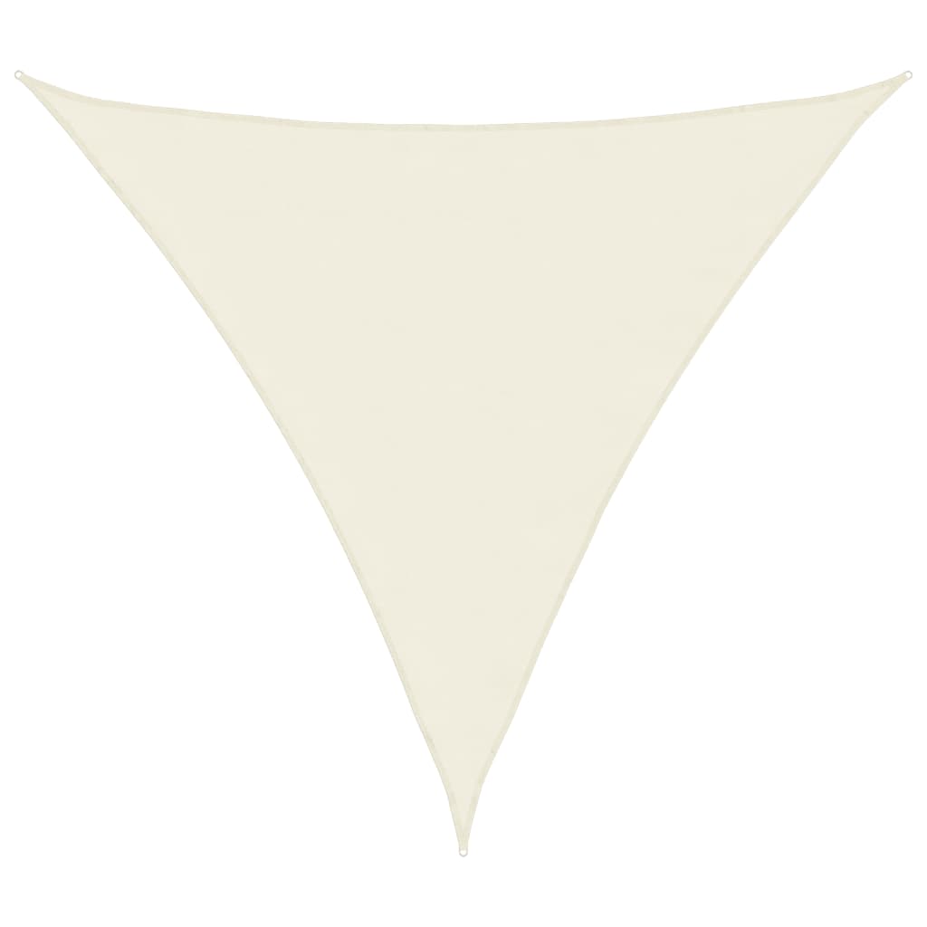 Parasole a Vela Oxford Triangolare 4,5x4,5x4,5 m Crema - immagine 2 | SolPatio - Image 2 of 9