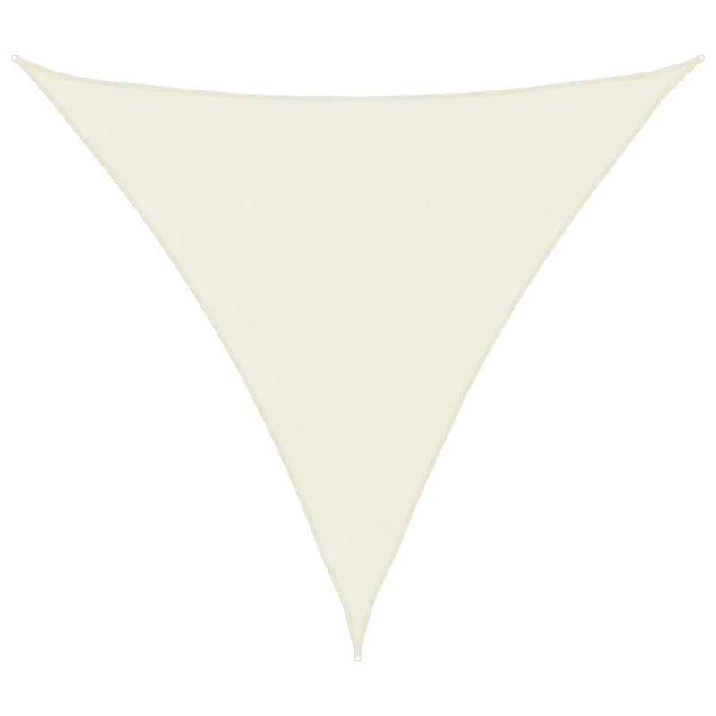 Parasole a Vela Oxford Triangolare 4,5x4,5x4,5 m Crema - immagine 2 | SolPatio - Image 2 of 9