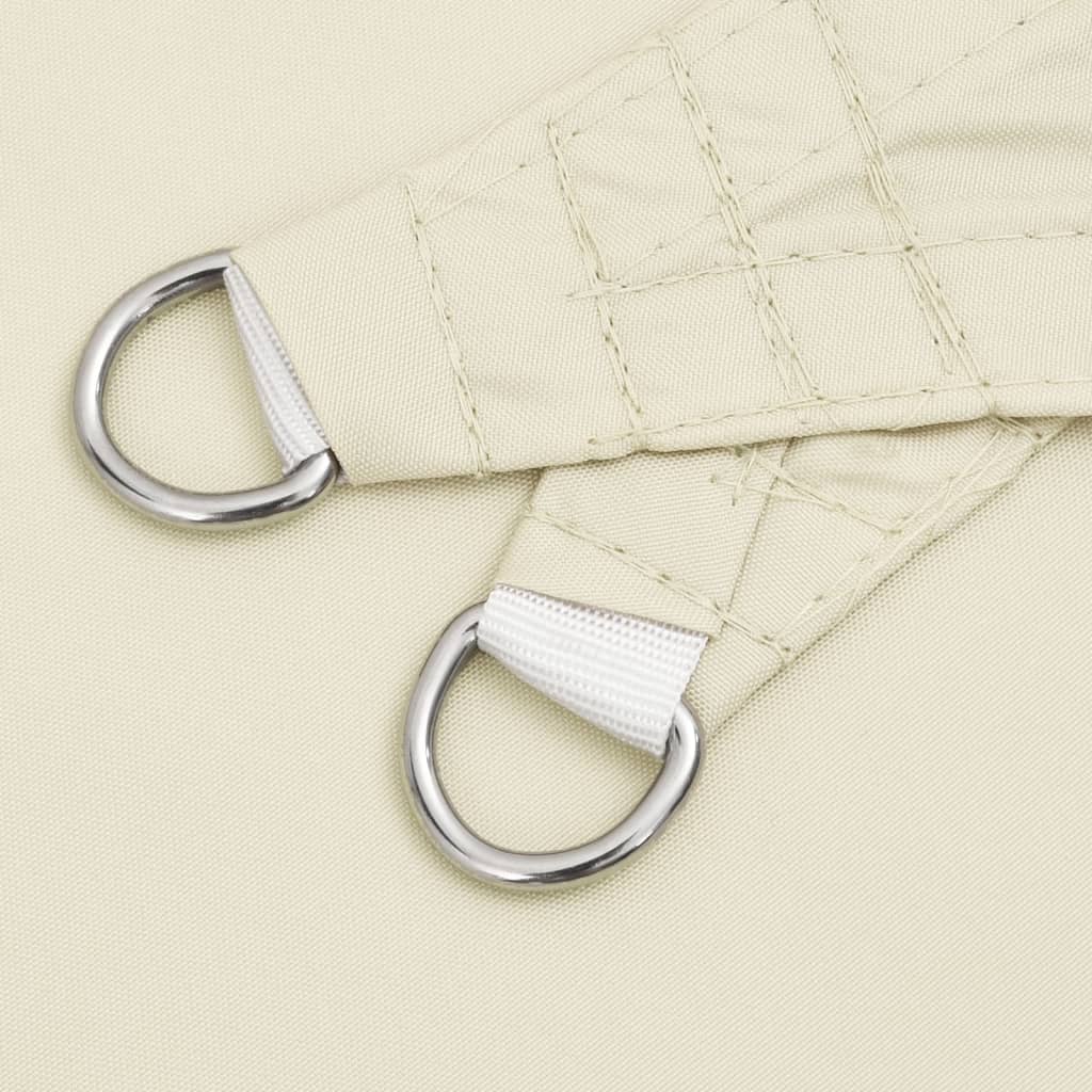 Parasole a Vela Oxford Triangolare 4,5x4,5x4,5 m Crema - immagine 4 | SolPatio - Image 4 of 9