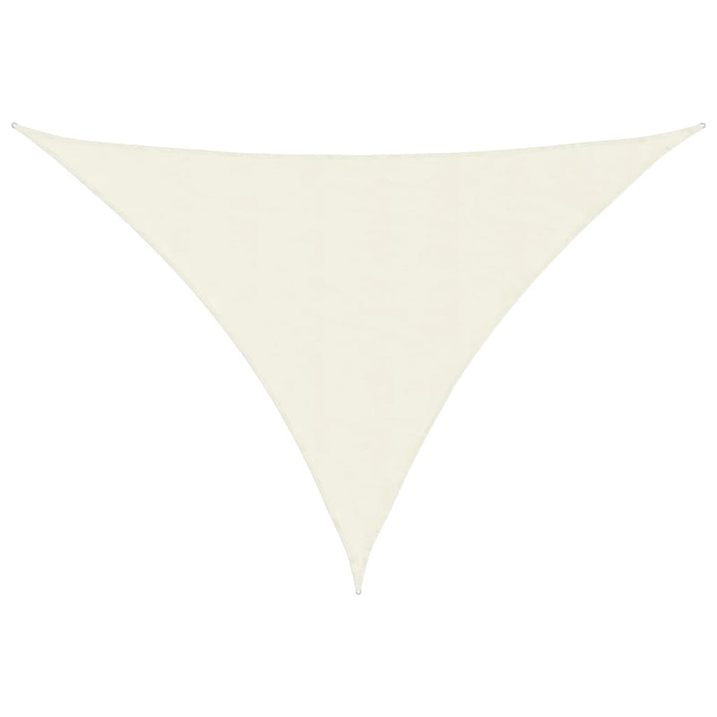 vidaXL Toldo de Vela Triangular de Tela Oxford 4 x 5 x 5 m Crema - Image 4 of 27
