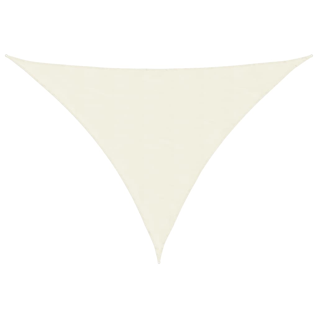 vidaXL Toldo Vela Oxford Triangular 5x6x6 m Crema - Image 4 of 18