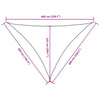 vidaXL Toldo Vela Oxford Triangular 5x6x6 m Crema - Image 18 of 18