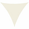 vidaXL Triangular Oxford Fabric Sun Shade Sail 6x6x6 m Cream - Image 2 of 9