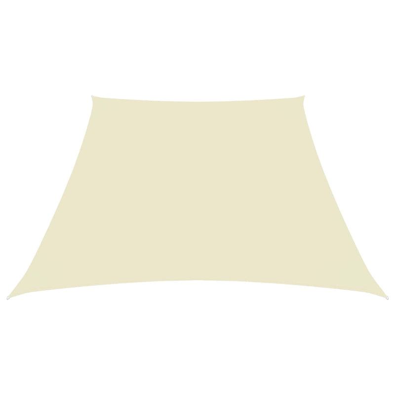 vidaXL Trapezoidal Sail Shade in PU Coated Oxford Fabric 2/4x3 m Cream - Image 1 of 4