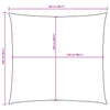 vidaXL Toldo Vela Cuadrado de Tejido Oxford con Revestimiento de PU 2,5x2,5 m Blanco - Image 9 of 9