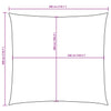 vidaXL Square Sail Shade in Oxford Fabric 3x3 m White - Image 9 of 9