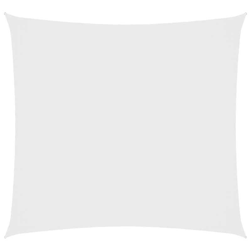 vidaXL Square Sail Sun Shade Oxford Fabric 7x7 m White - Image 2 of 9