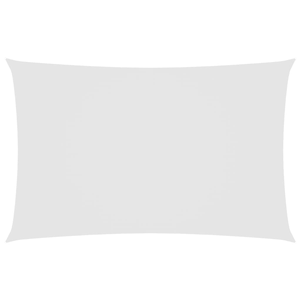 vidaXL Rectangular Oxford Fabric Shade Sail 2x4.5 m White - Image 14 of 99