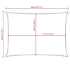vidaXL Rectangular Oxford Fabric Shade Sail 2x4.5 m White - Image 92 of 99