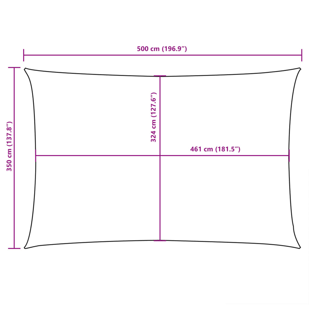 vidaXL Rectangular Oxford Fabric Sail Shade 2.5x3 m White - Image 89 of 90