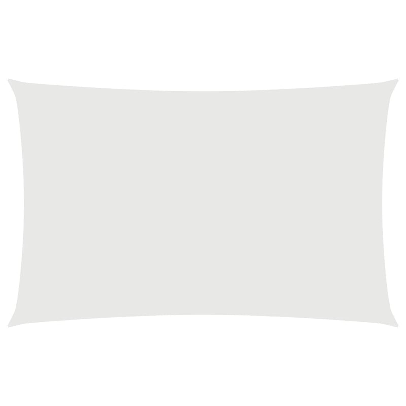 vidaXL Oxford Rectangular Sail Shade 4x6 m White - Image 16 of 72