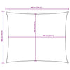 Parasole a Vela Oxford Rettangolare 2,5×5 m Bianco - Image 31 of 72