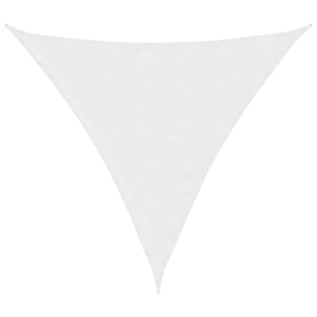 vidaXL Triangular Shade Sail, PU Coated Oxford Fabric, 3.6 x 3.6 x 3.6 m, White - Image 2 of 9