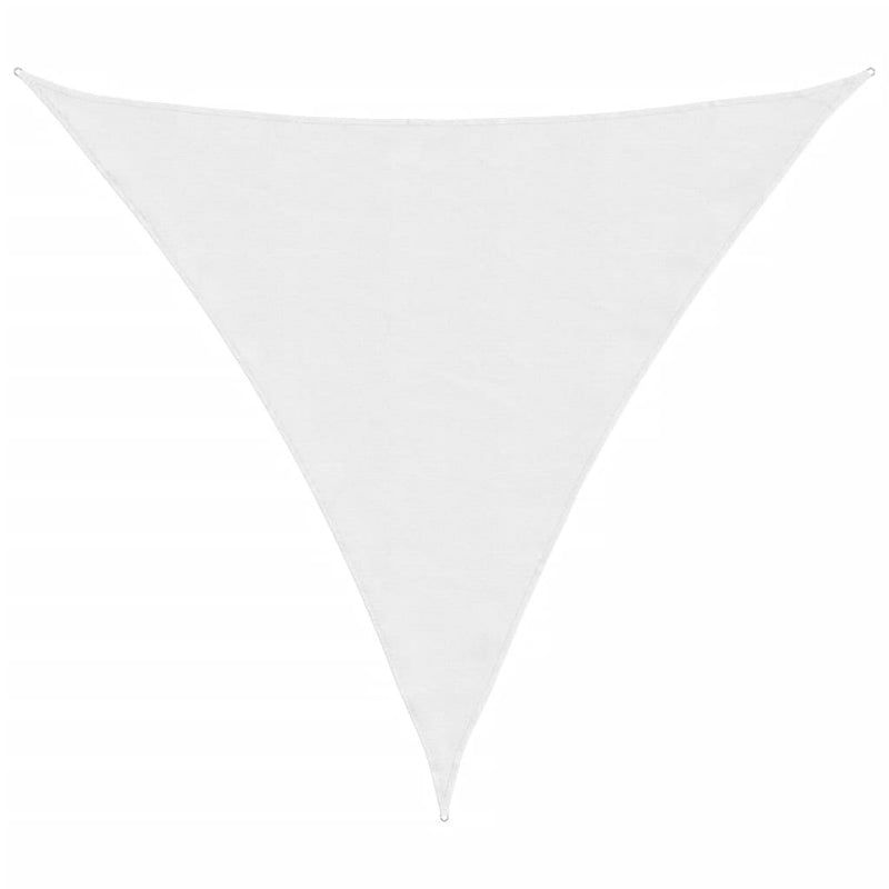 vidaXL Triangular Shade Sail, PU Coated Oxford Fabric, 3.6 x 3.6 x 3.6 m, White - Image 2 of 9