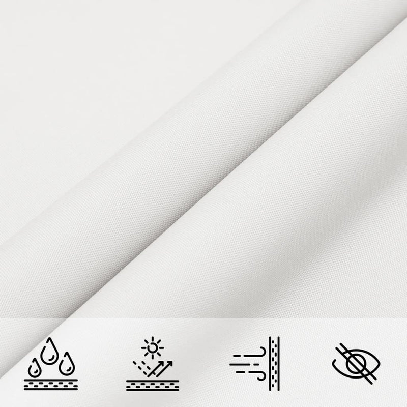 Parasole a Vela Oxford Triangolare 3×3×4,24 m Bianco - Image 16 of 37