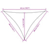 Parasole a Vela Oxford Triangolare 3×3×4,24 m Bianco - Image 24 of 37
