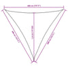 Parasole a Vela Triangolare 4×4×4 m in Tessuto PU Oxford, Bianco - Image 20 of 28