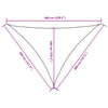 Parasole a Vela Tessuto Oxford Triangolare 4×4×5,8m Bianco - Image 24 of 40