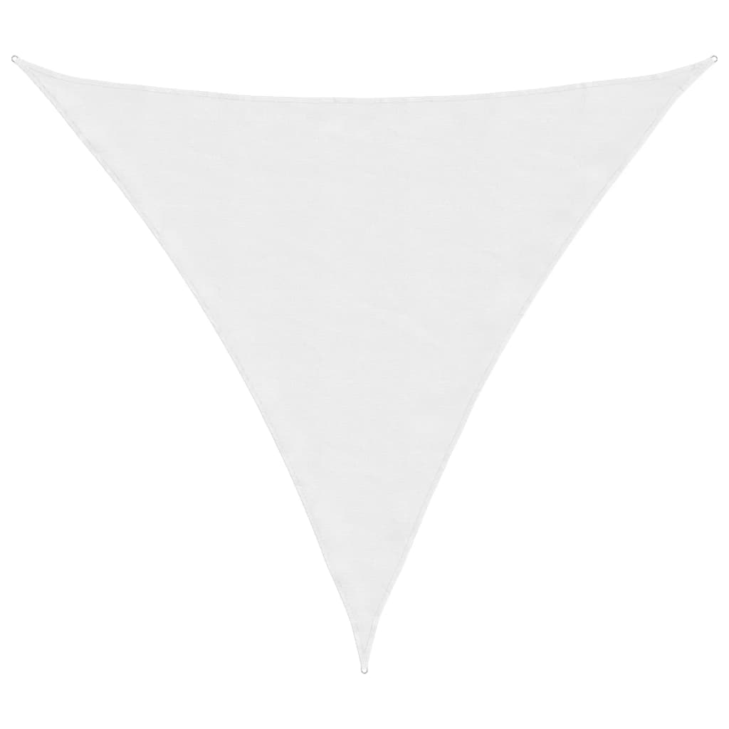 vidaXL Toldo vela triangular de tejido Oxford 5x5x5 m Blanco - Image 11 of 63
