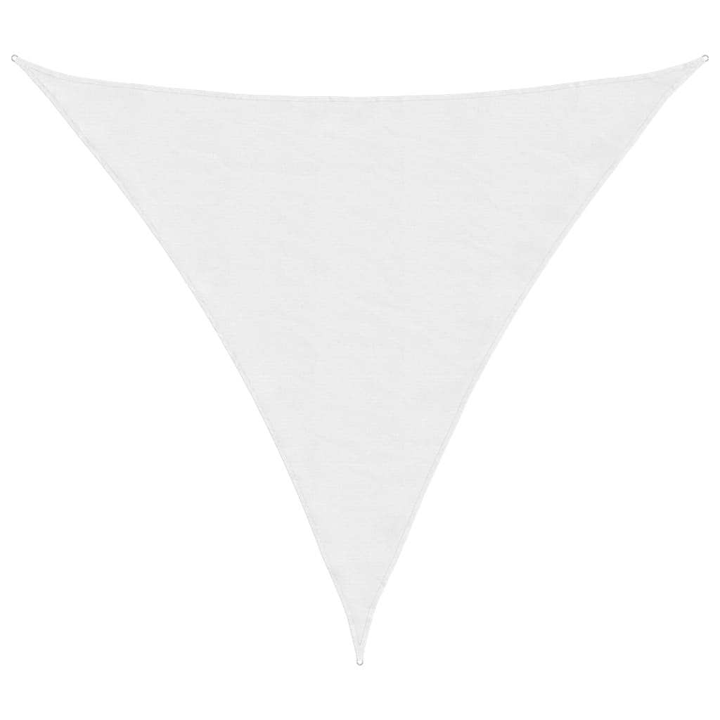 vidaXL Toldo vela triangular de tejido Oxford 5x5x5 m Blanco - Image 14 of 63