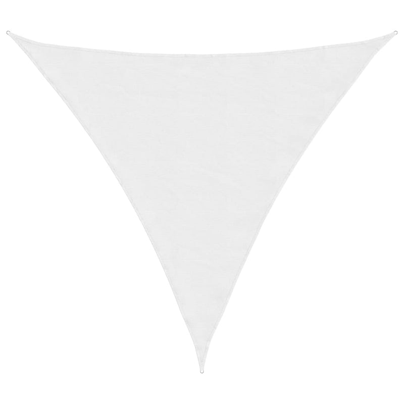 vidaXL Toldo vela triangular de tejido Oxford 5x5x5 m Blanco - Image 14 of 63