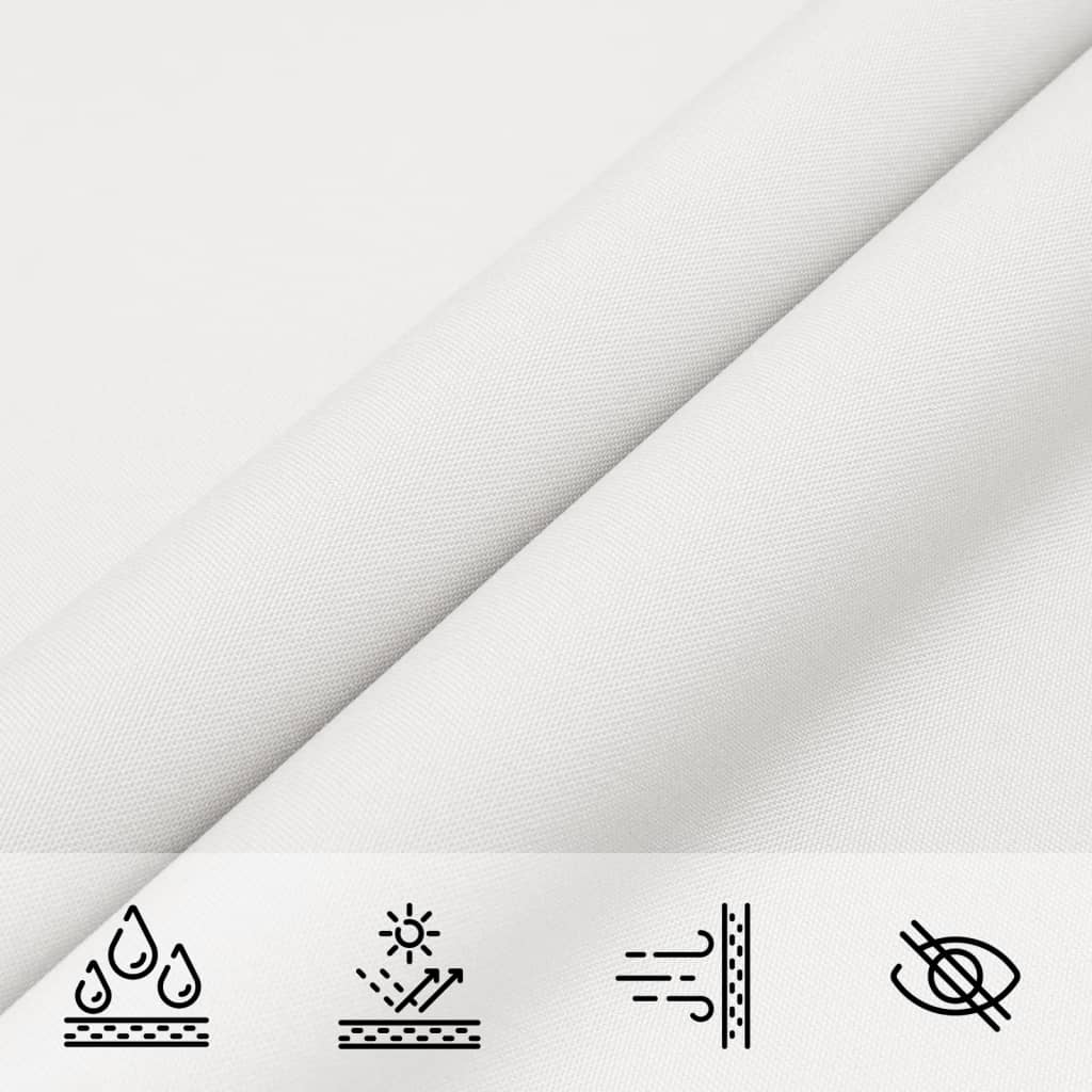 Parasole a Vela Oxford Triangolare 5×6×6 m Bianco - Image 19 of 76
